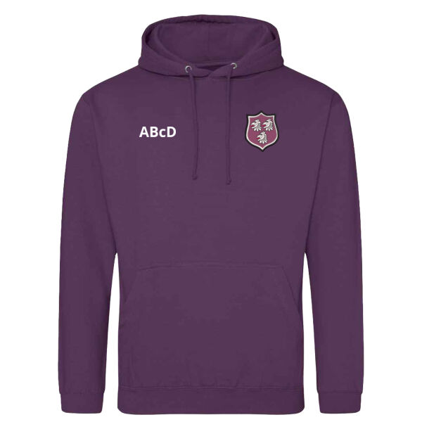Saintfield High School Leavers Hoodie - Plum Thumbnail